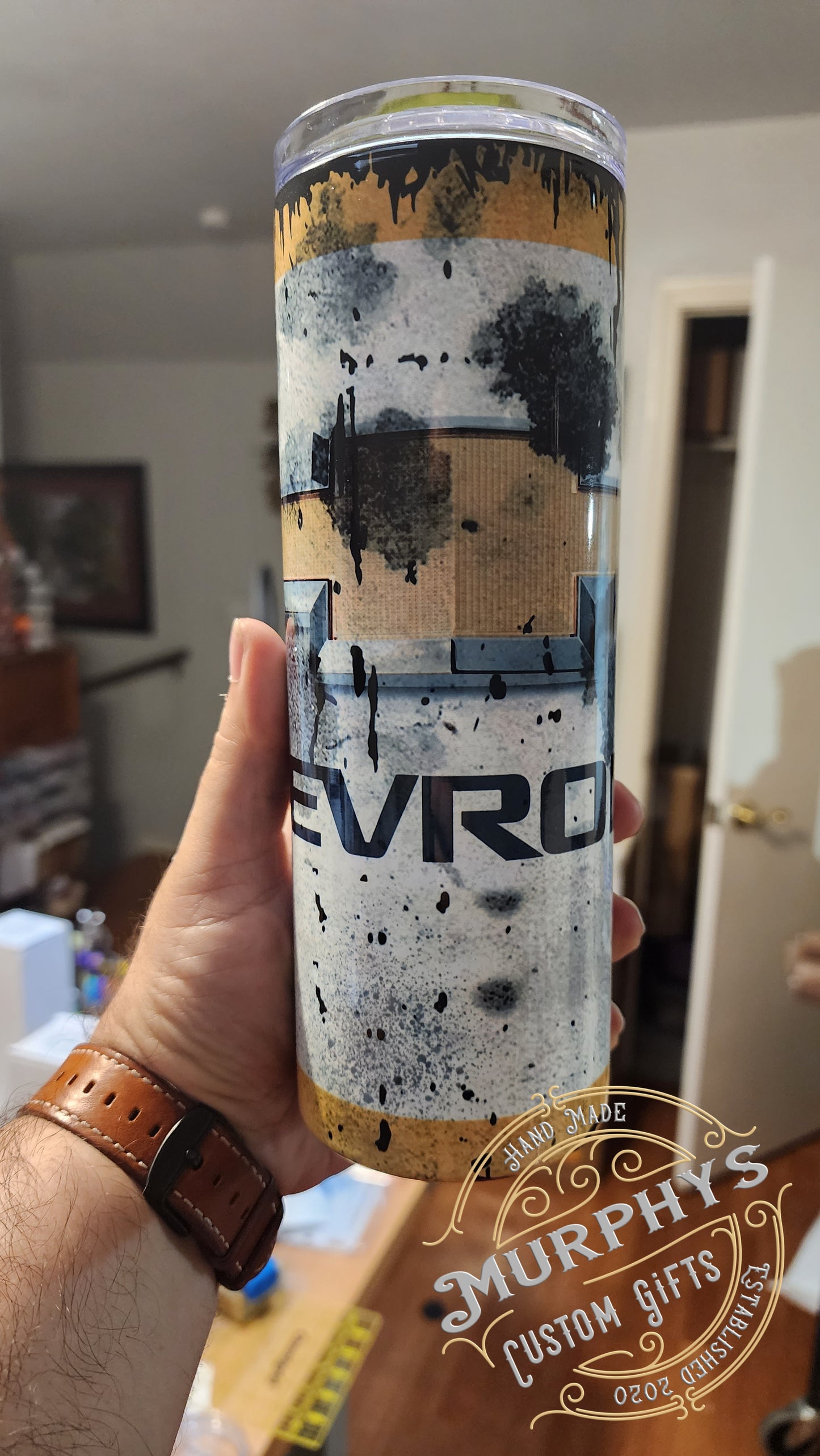 Dirty Oily Chevy Tumbler