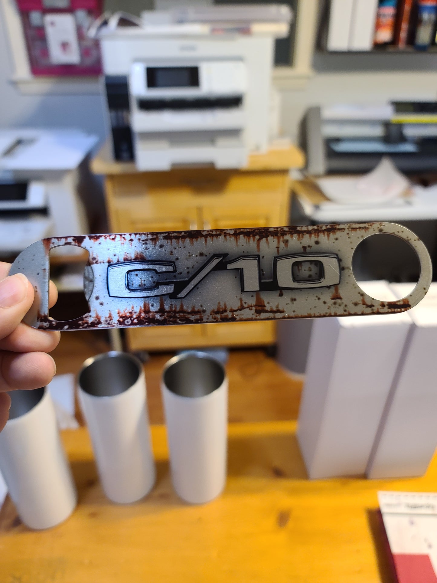 Rusty C10 Bottle Opener