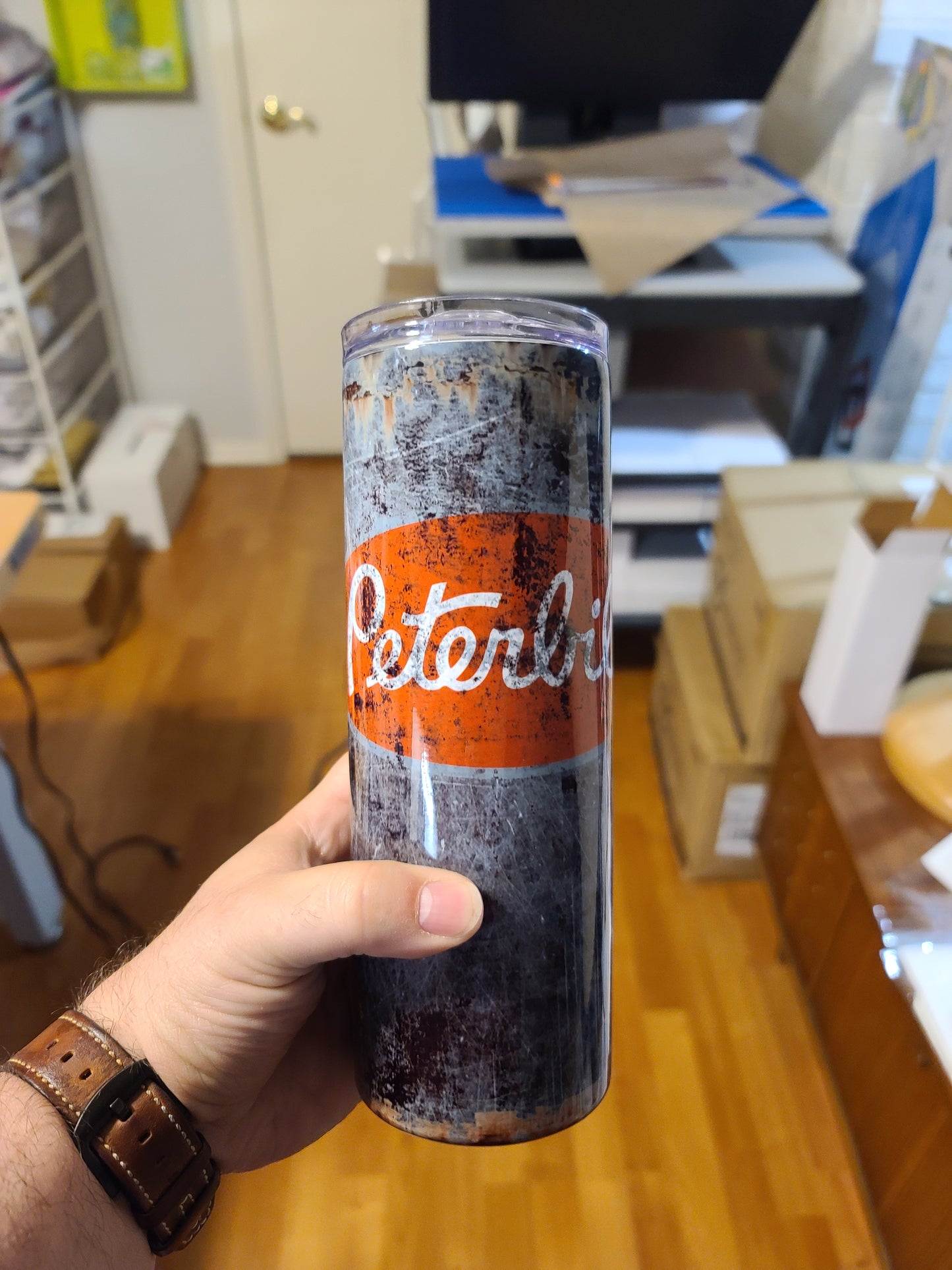 Rusty Peterbilt 20oz Skinny Tumbler