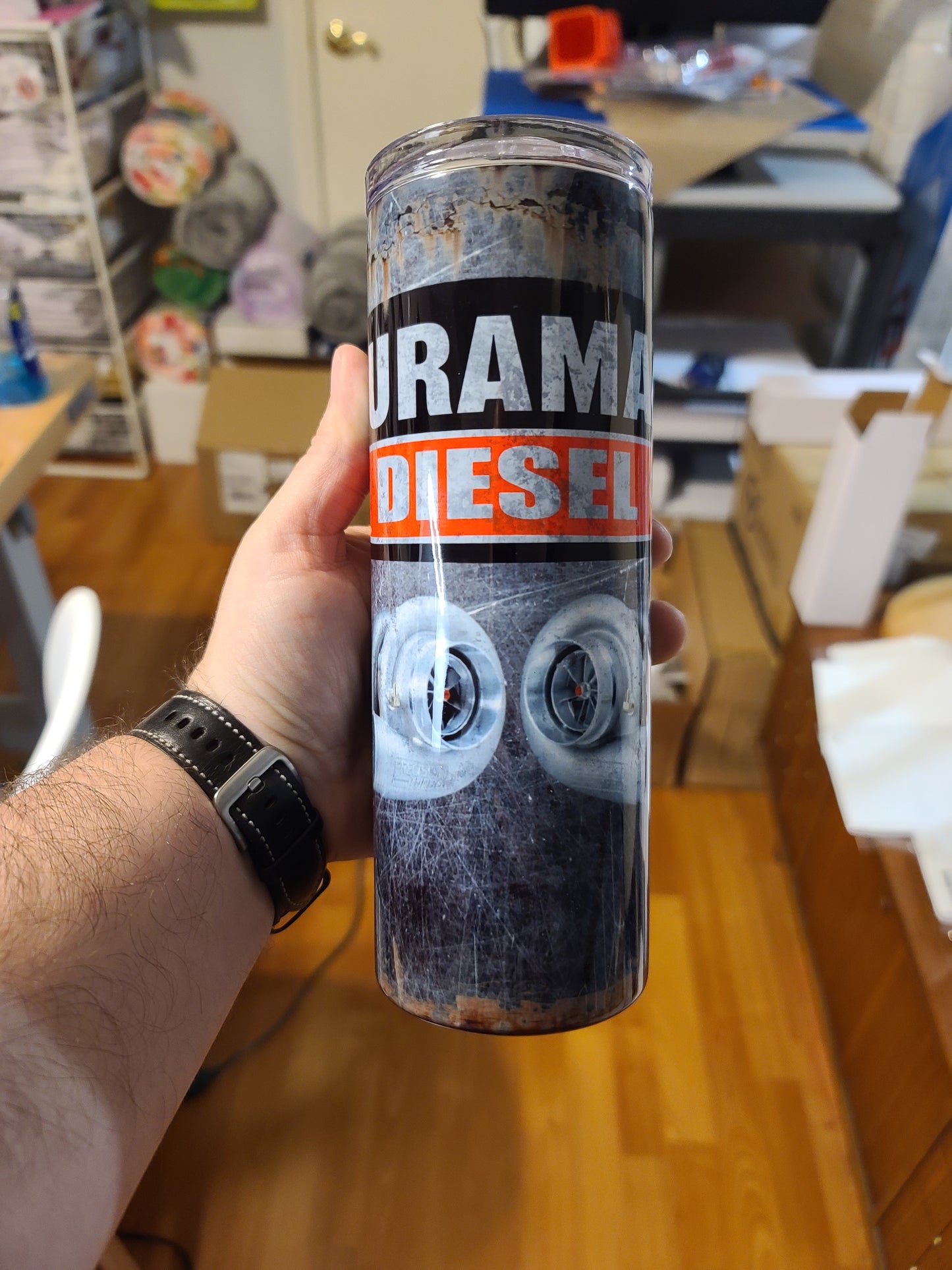 Duramax Twin Turbo 20oz Skinny Tumbler