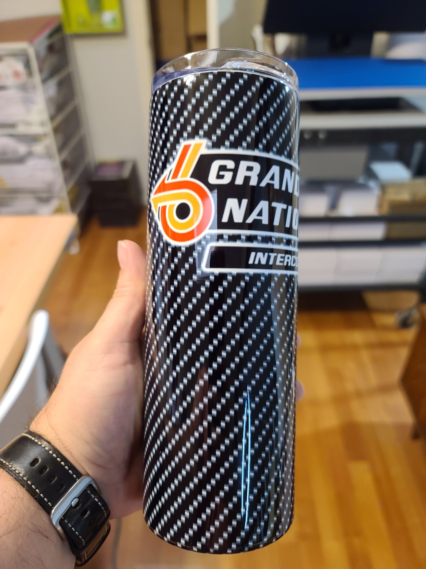 Grand National Carbon 20os Skinny Tumbler