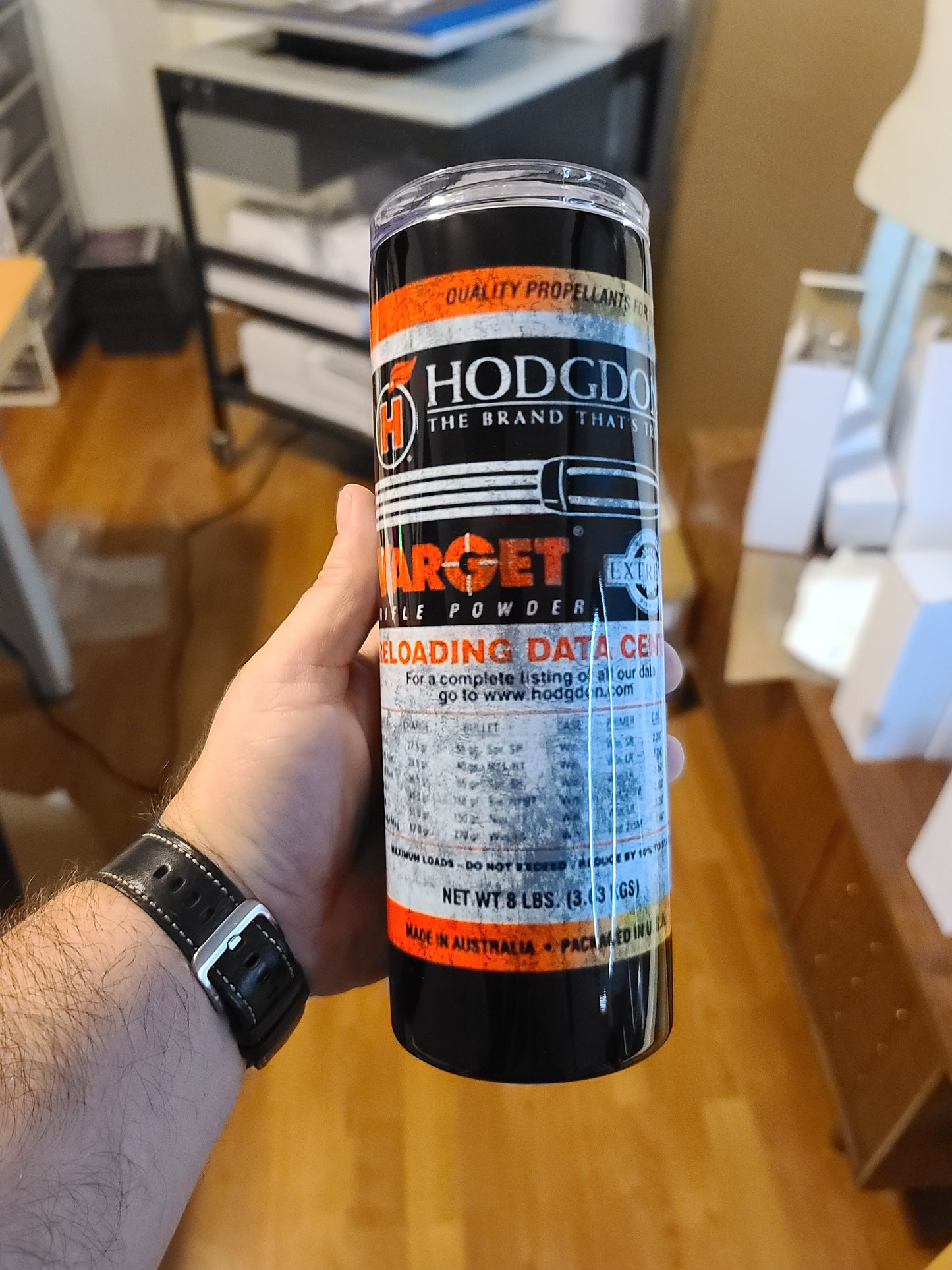 Hodgdon Powder Varget 20oz Skinny Tumbler