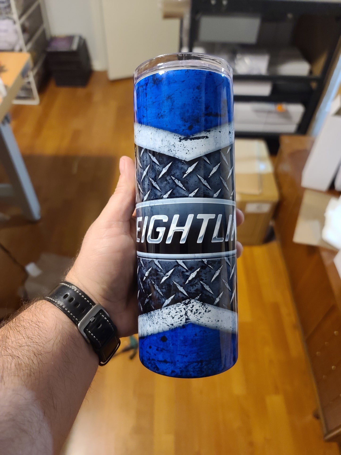 Freightliner Diamond Plate 20oz Skinny Tumbler