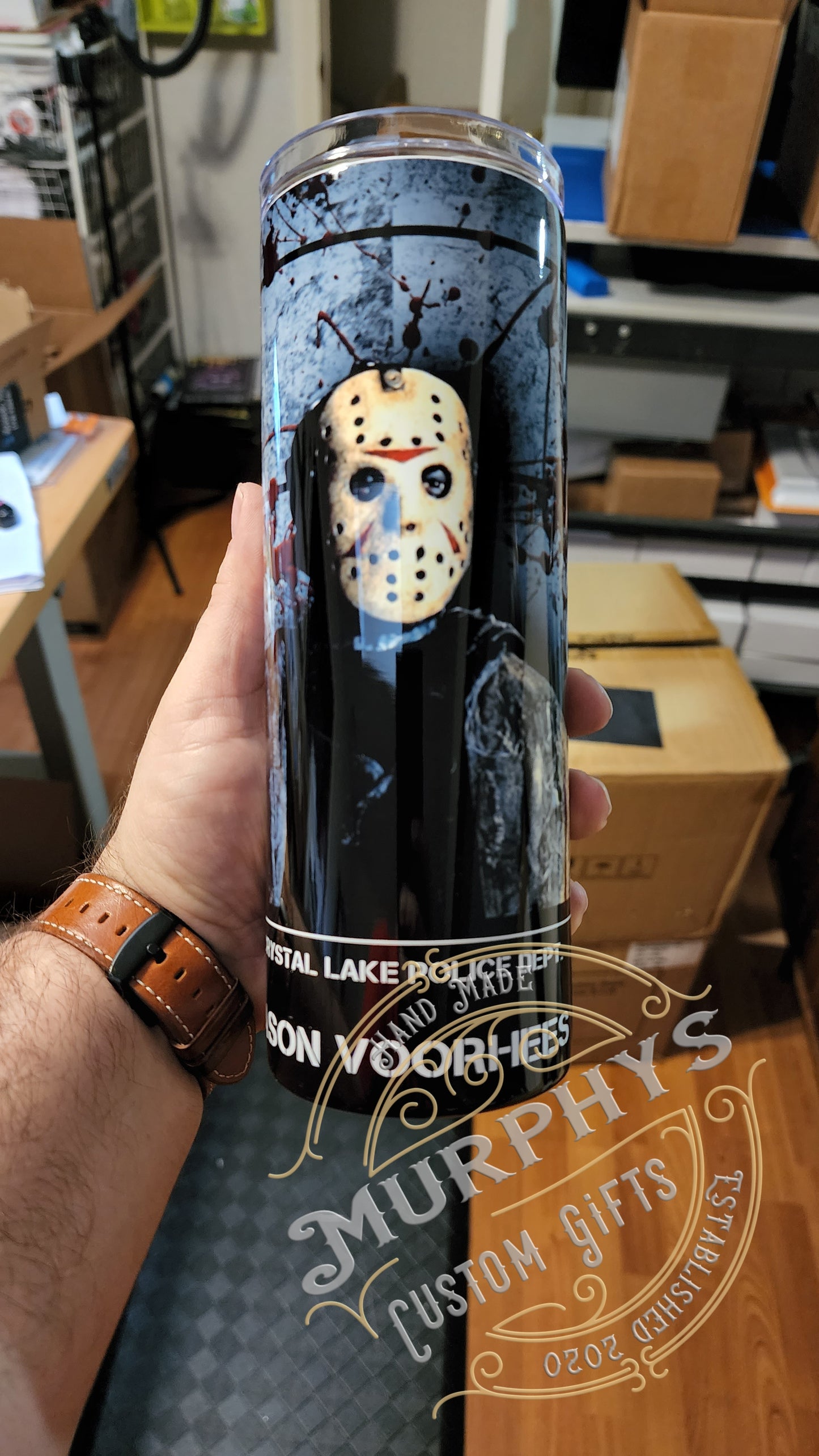 Jason Friday the 13th 20oz Skinny Tumbler