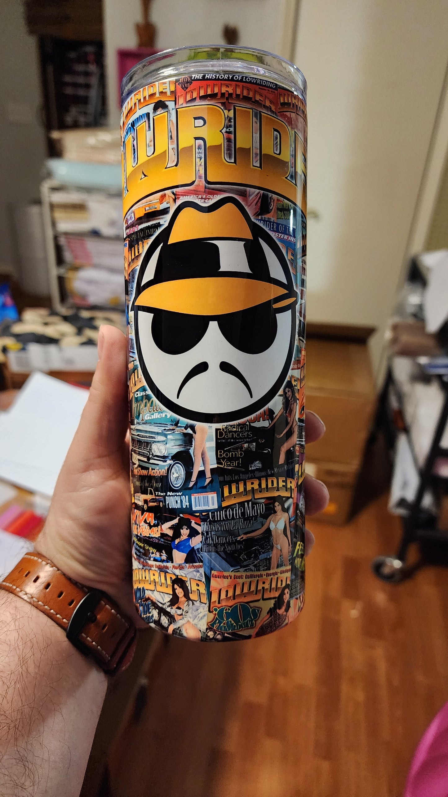 Lowrider 90s Magazine Tumbler