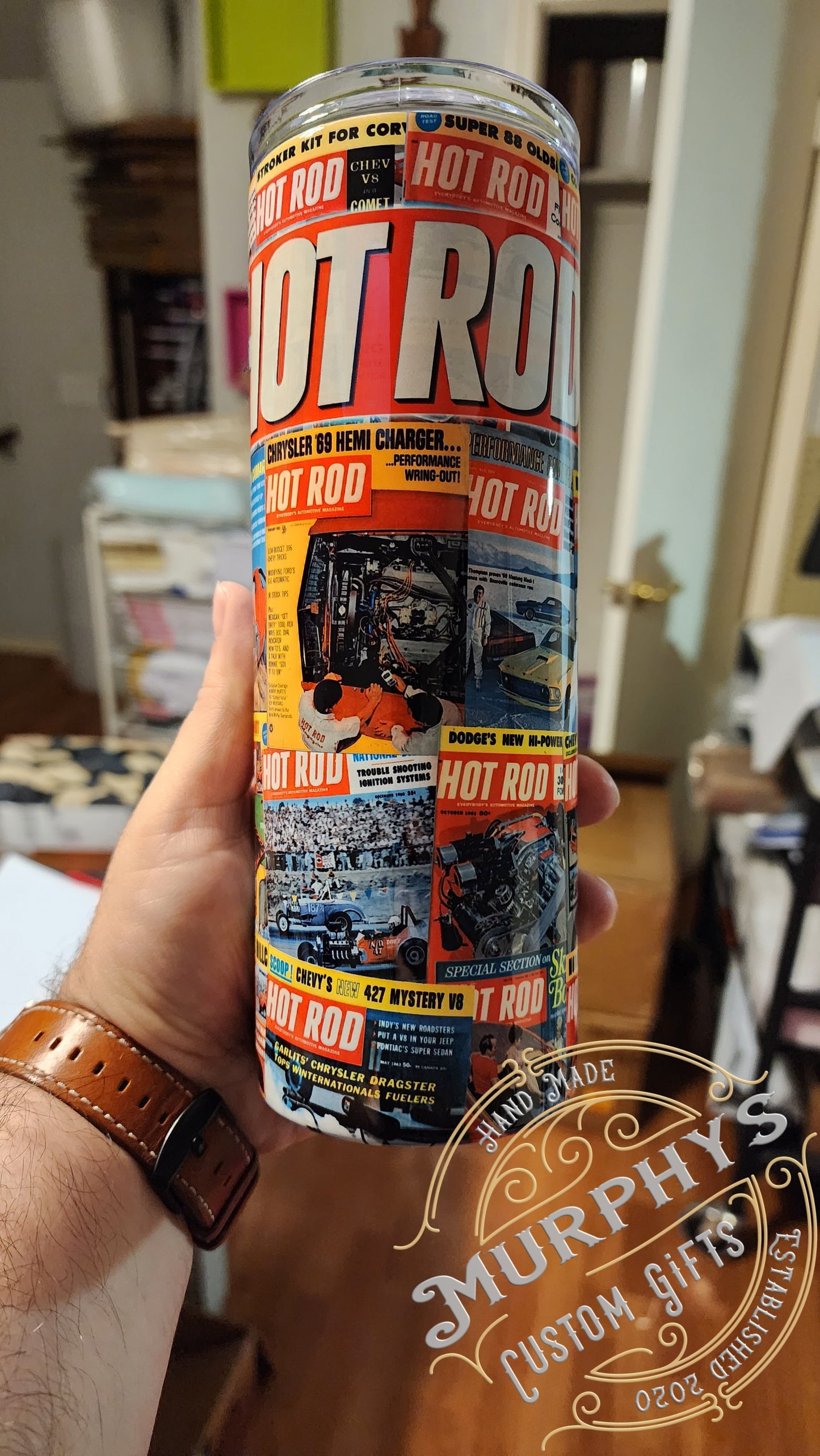 Hot Rod 60s Magazine Tumbler
