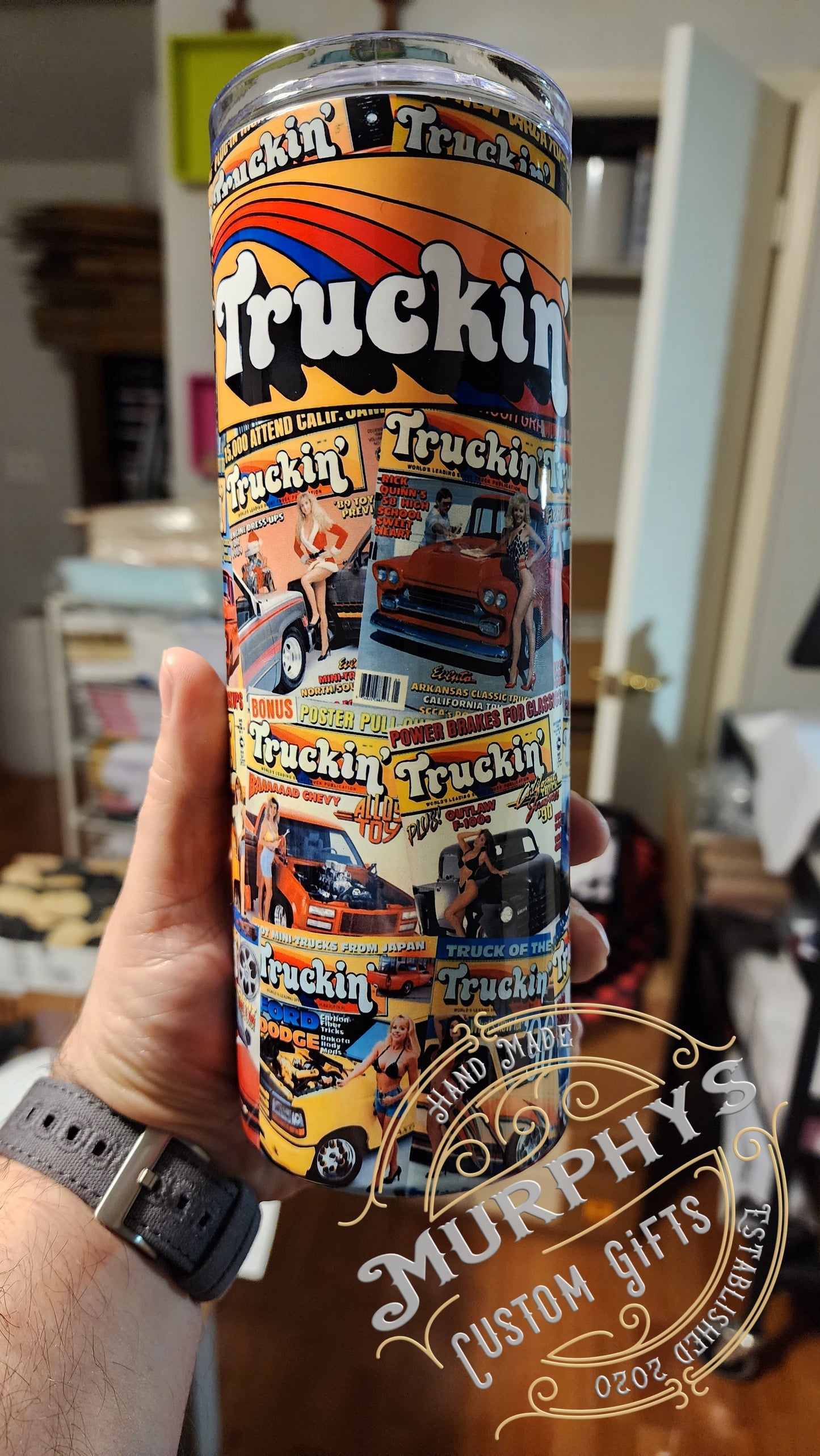 80s/90s Truckin Magazine Cover Tumbler