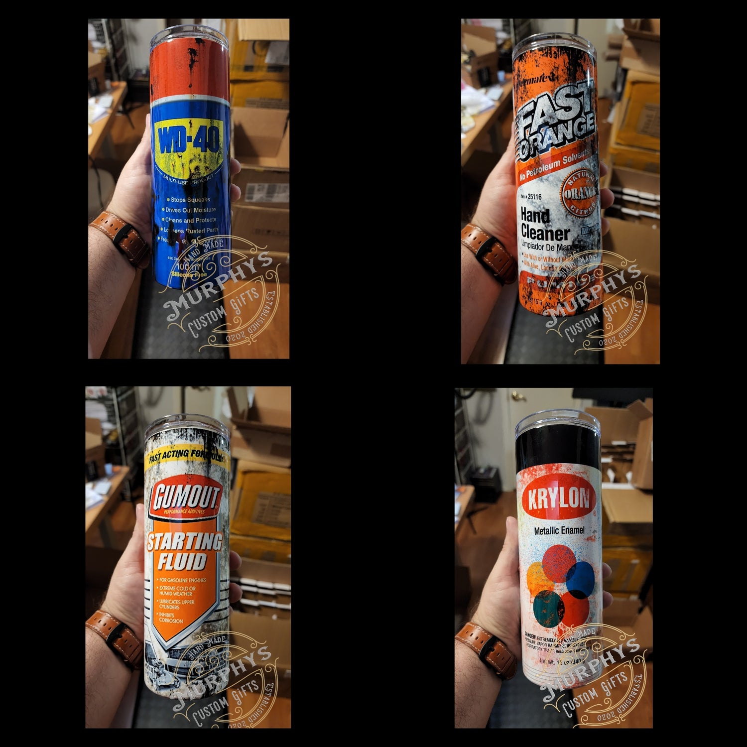 Fast Orange WD-40 Gumout Spray Paint Garage Items 