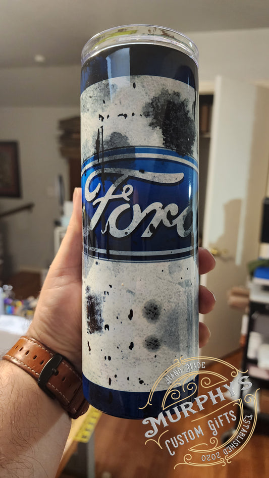 Dirty Oily Ford Tumbler