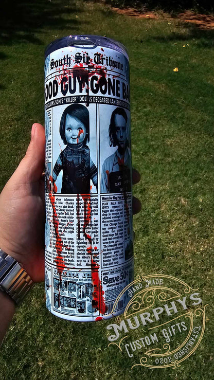 New Glow Chucky 20oz Skinny Tumbler