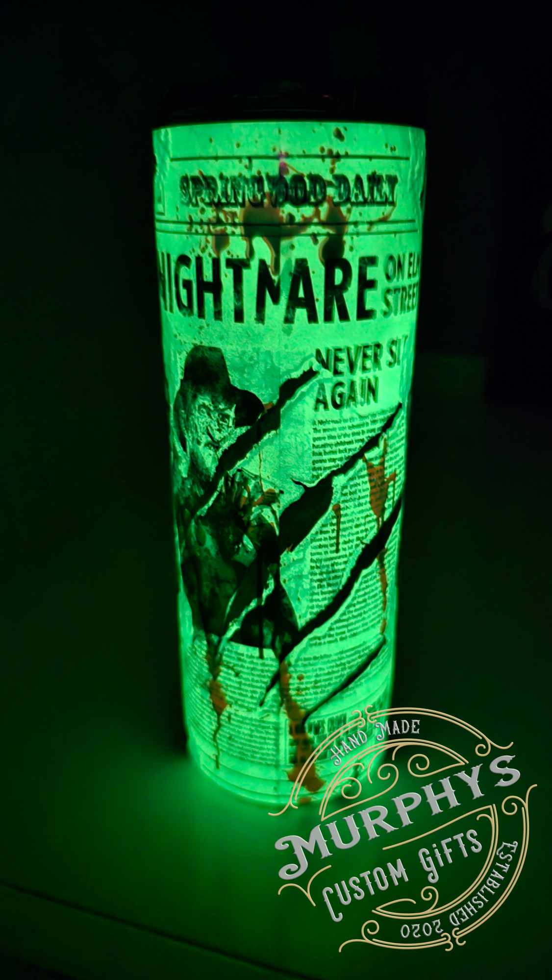 New Freddy Glow 20oz Skinny Tumbler