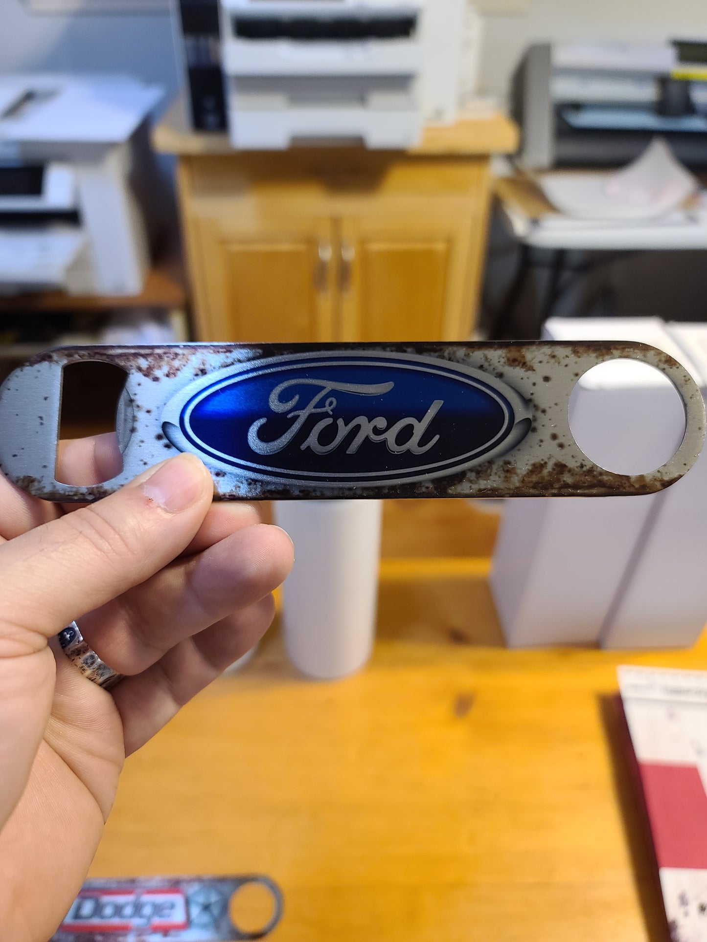 Rusty Ford Bottle Opener