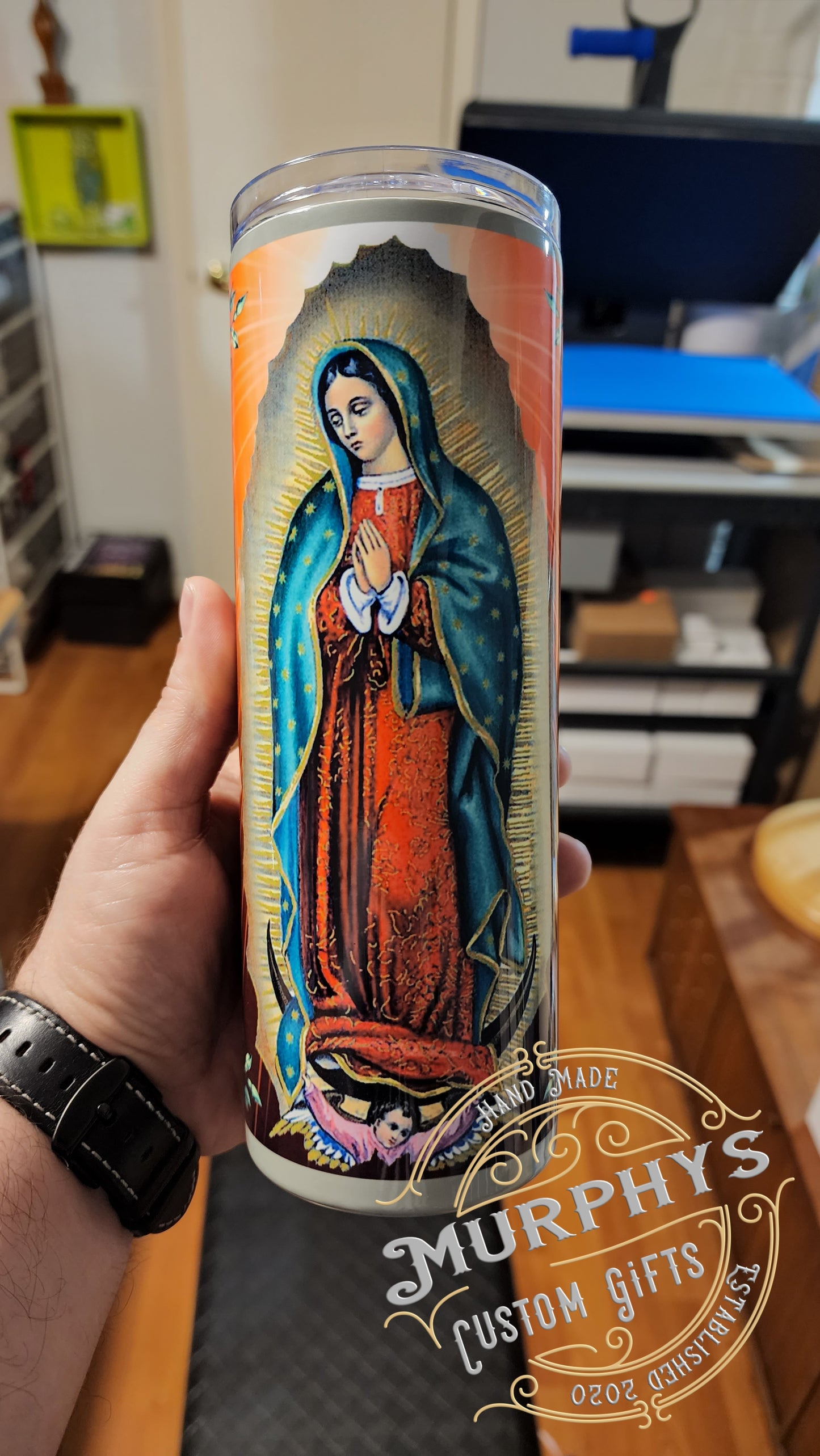 Virgin De Guadalupe Candle