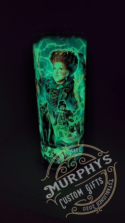 Hocus Pocus Glow In the Dark 20oz Skinny Tumbler