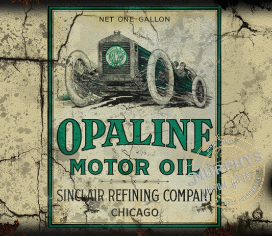 Vintage Opaline Motor Oil