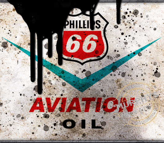 Vintage Phillips 66 Oil Drip Aviation Oil