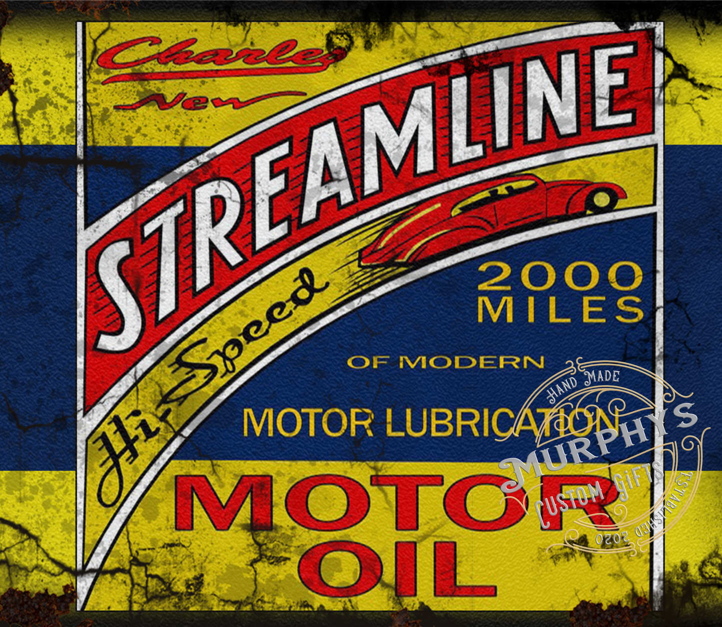 Vintage Streamline Motor Oil