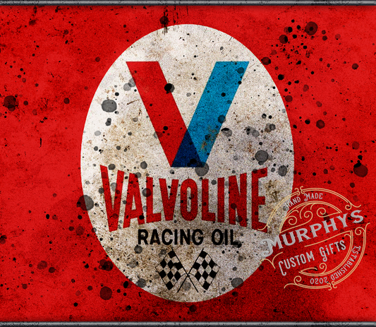 Vintage Red Valvoline Racing Oil